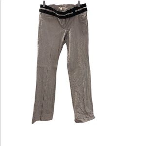 Look thinner and taller in these classic striped pants